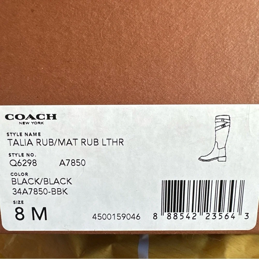Coach Black Tall Boots